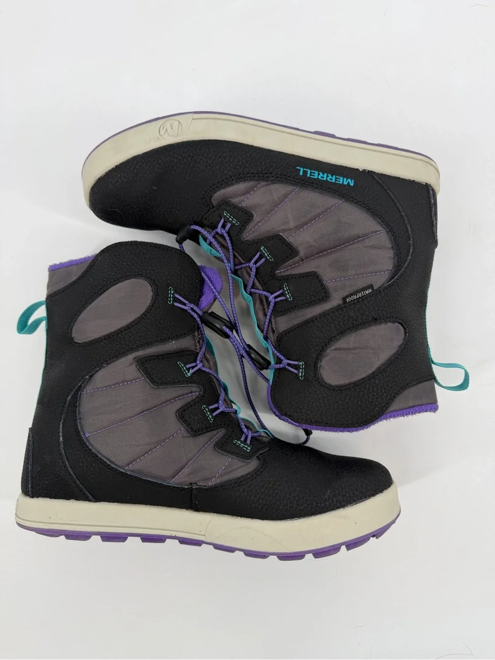 Merrell Snow Bank Waterproof Winter Boots Girls Youth Size 5